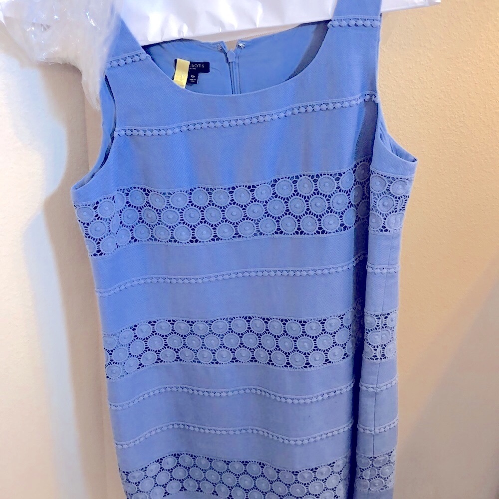 Talbots periwinkle blue dress